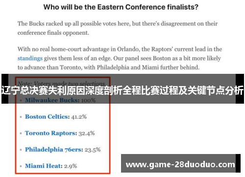 辽宁总决赛失利原因深度剖析全程比赛过程及关键节点分析